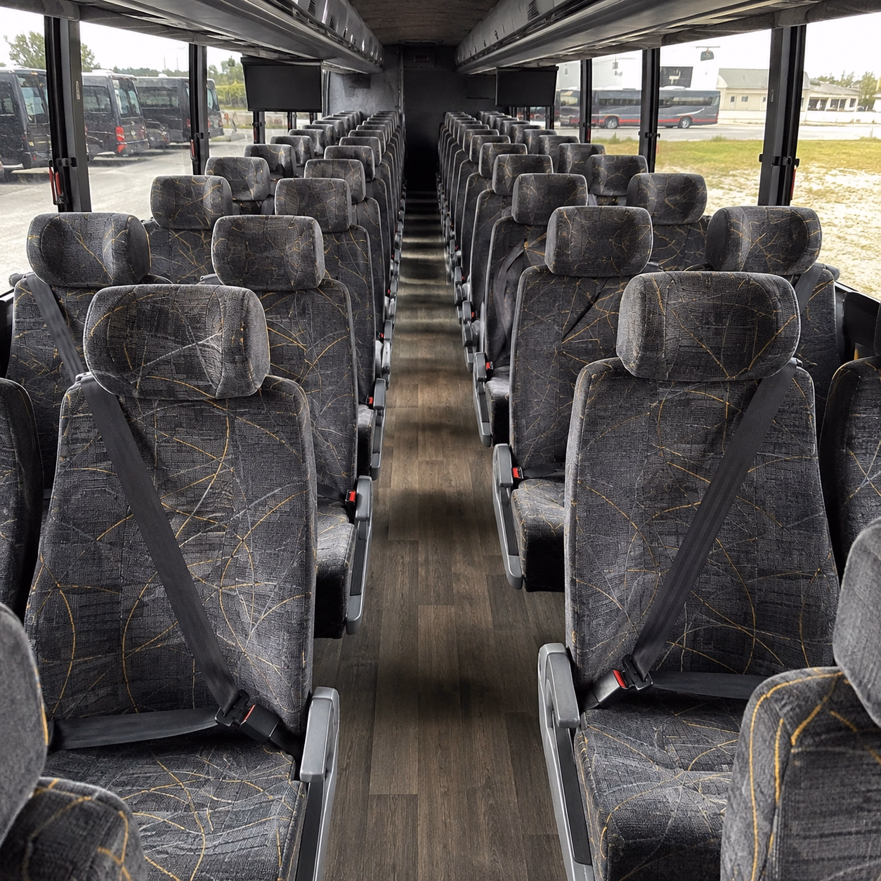 lewisville charter bus interior gallery